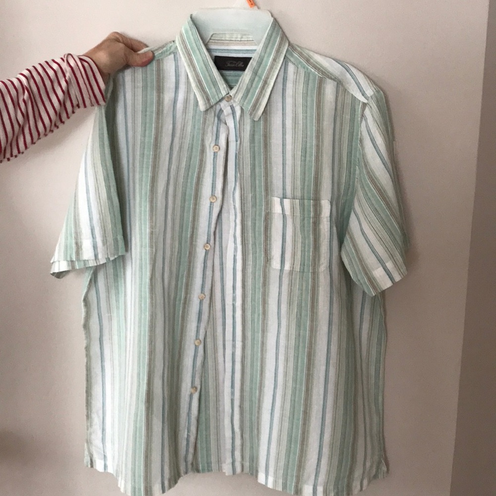 Mens button down Short Sleeve